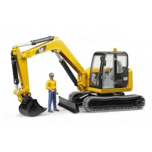 Cat Mini Excavator con operaio