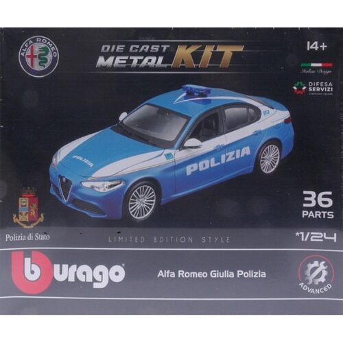 1/24 Kit auto in metallo Alfa Romeo Giulia Polizia