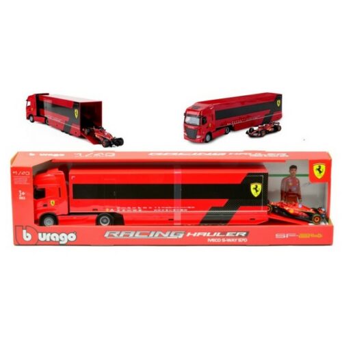 1/43 IVECO s way 570 racing trasporter con Ferrari SF-24 #16