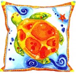 Diamond Dotz Decorative Pillow Turtle Journey