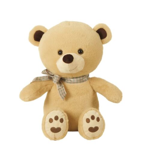 Orso  beige con fiocco
