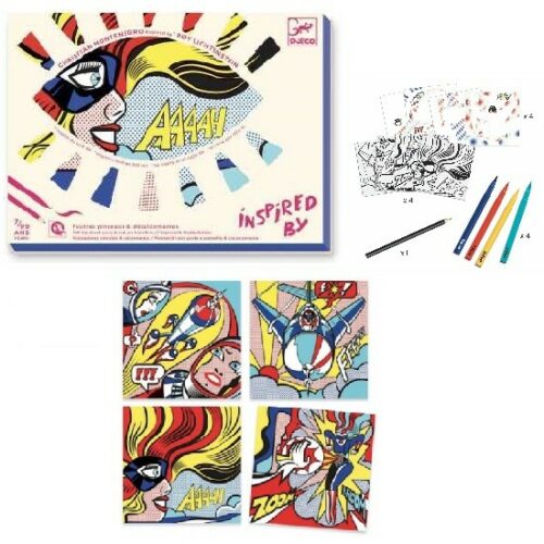 Pennarelli e decalcomanie ispirato a ROY LICHTENSTEIN