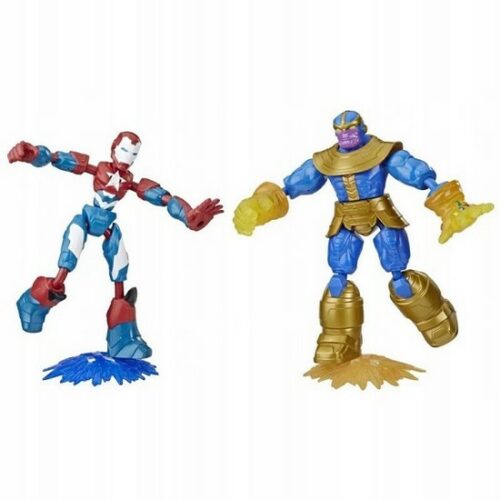 AVENGERS  - Bend'n Flex coppia - Iron Patriot vs Thanos