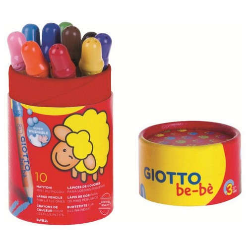 Giotto be-bè barattolo 10 matitoni