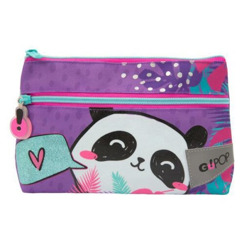 Astuccio bustina 2 zip GoPop Pandastic