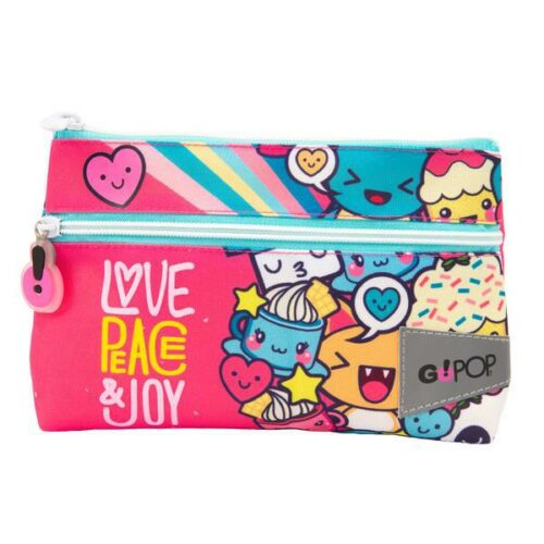 Astuccio bustina 2 zip GoPop Love & Peace