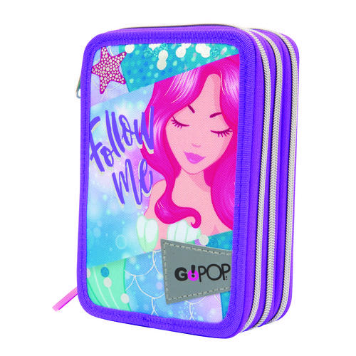 Astuccio 3 zip GoPop Mermaid