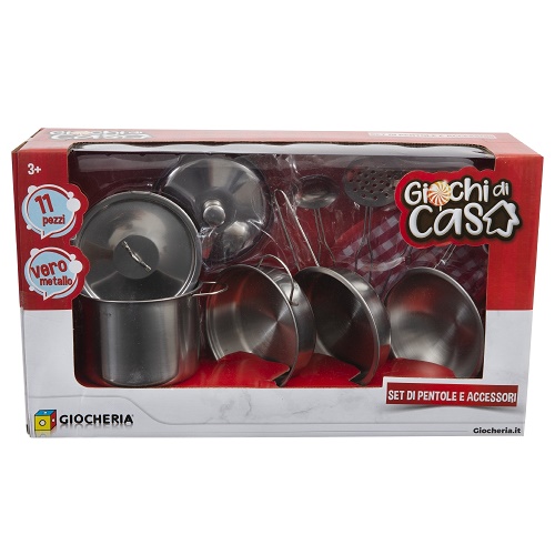 GIOCHI DI CASA - Pentole in Metallo 11 pezzi by BARAZZONI