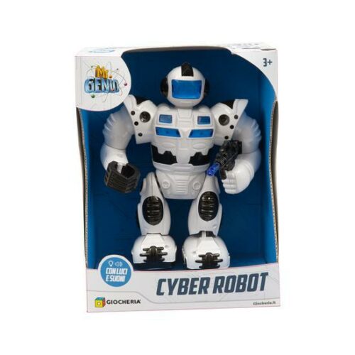 FORTI EROI - Cyber Robot Bianco Cammina con Luci e Suoni