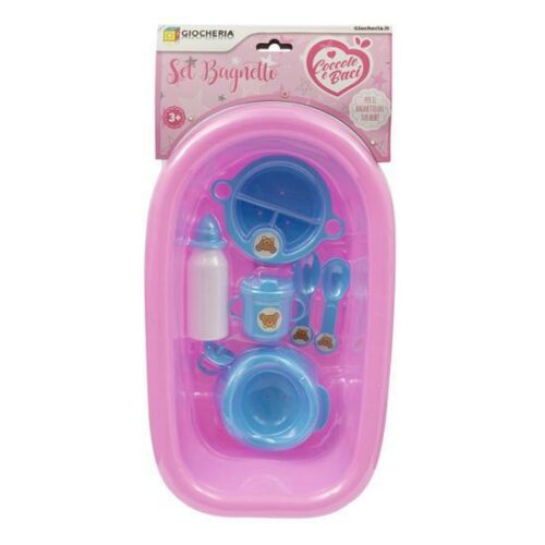 COCCOLE e BACI - Set Vaschetta Bagnetto con 7 Accessori