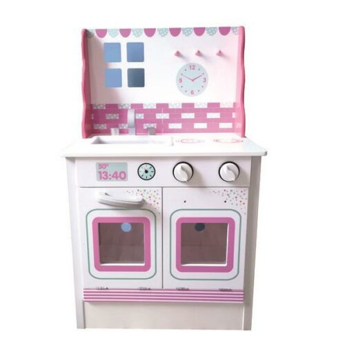 GIOCHI DI CASA - Cucinetta Mia ROSA in Legno altezza cm.74
