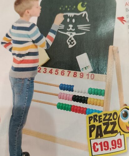 PREZZO PAZZO - Lavagna Ardesia con Pallottoliere