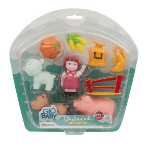 GIO' BABY - Blister FATTORIA Animali Soft 12 pezzi