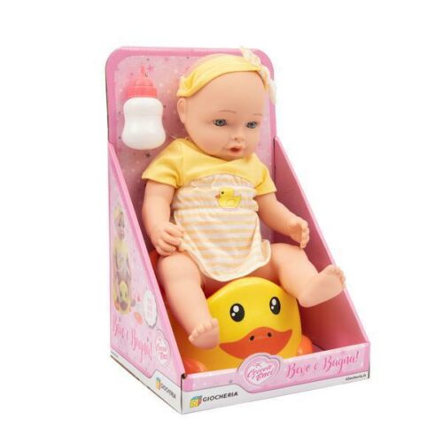 COCCOLE e BACI - Bebè con vasino papera 40cm
