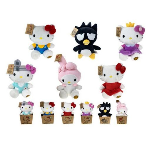 Hello Kitty peluche 25 cm in box pers asst