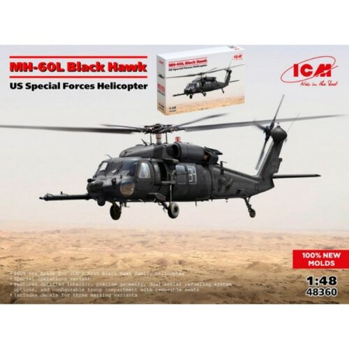 1/48 MH-60L BLACK HAWK US SPECIAL FORCES HELICOPTER