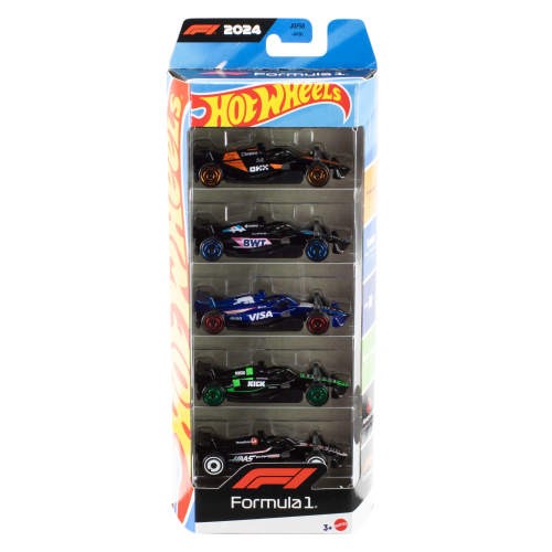 Hot Wheels confezione 5 veicoli F1 2024