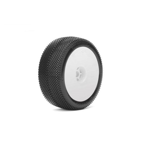 Red Devil Composite Soft 1:8 pre-incollato su cerchi bianchi (2