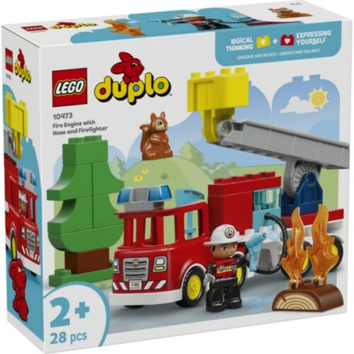 10473 DUPLO Town Autopompa con manichetta e pompiere