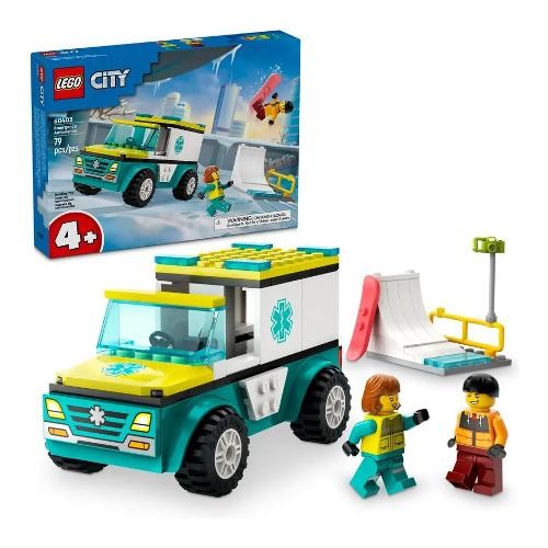 60403 City : Ambulanza di emergenza e snowboarder