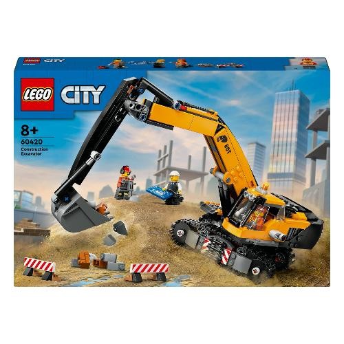 60420 City : Escavatore da cantiere giallo