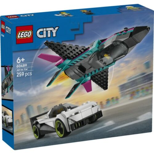 60489 City Great Vehicles Jet contro Auto sportiva