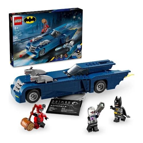 76274 DC : Batman con Batmobile contro Harley queen e mr.Freeze