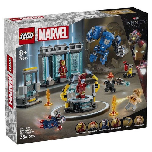 76315 Super Heroes Laboratorio di Iron Man: Sala delle Armature