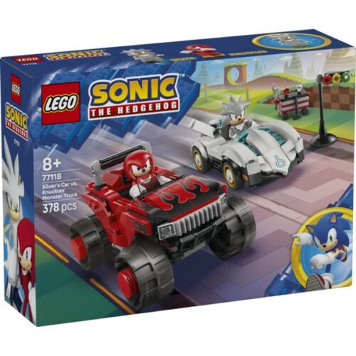 77118 Sonic Auto di Silver vs. Monster Truck di Knuckles