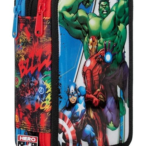 Astuccio 3 zip Avengers
