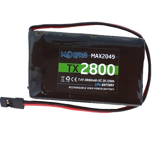 MAXPRO LIPO 5C 7,4V 2800MAH FUTABA