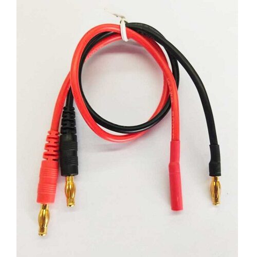 Cavo carica connett.Gold 4mm 30cm 14AWG maschio