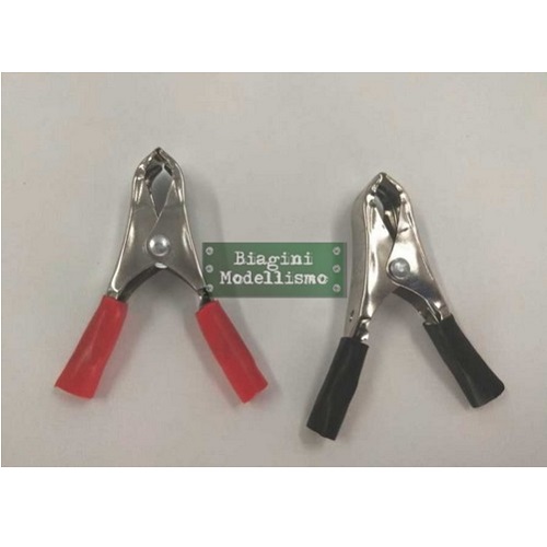 Coccodrilli con connettori dorati 4mm (medio)