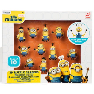 Minions 3D puzzle gommine 10personaggi