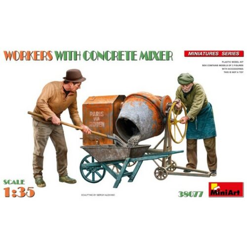 1/35 WORKERS WITH CONCRETE MIXER
