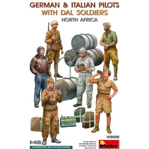 1/48 GERMAN & ITALIAN PILOTS W/DAL SOLDIERS NORTH AFRICA KIT 1:48