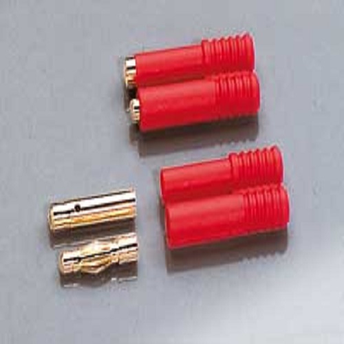 Coppia spinotti dorati 4 mm con protezione