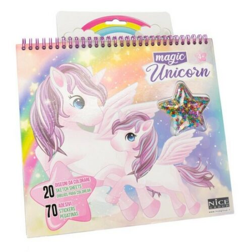 Magic Unicorn libro da colorare