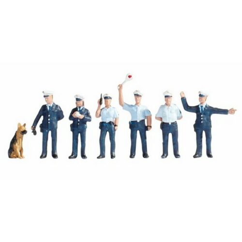 H0 personaggio- Polizia Italiana  con cane- 7pz