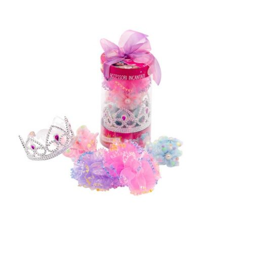 Peperilla - set corona principessa e elastici