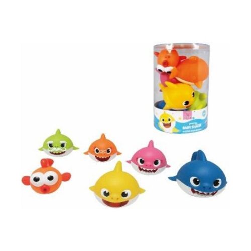 Baby Shark barattolo 6 pers in PVC