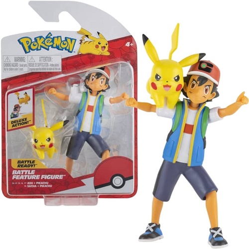 Pokemon- Battle feature figure Ash+ pikachu