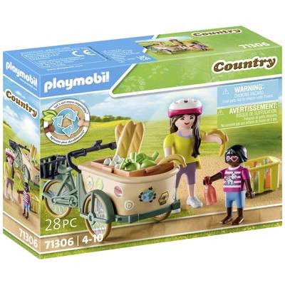 71306 Country CONTADINA CON BICICLETTA DA CARICO