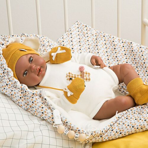 ARIAS - Reborn JACOB 45cm Mulatto con peso realistico