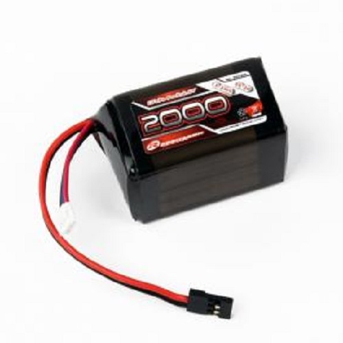 LiFe 6,6V, 2000mAh, 2/3A Hump Size, Empfängerpack (EH)
