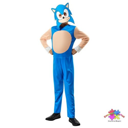 Costume Sonic basic 5-6 anni