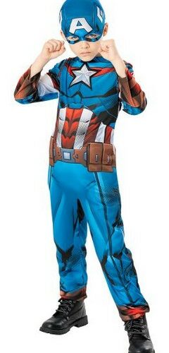 Costume Capitan America 5-6 anni green collection
