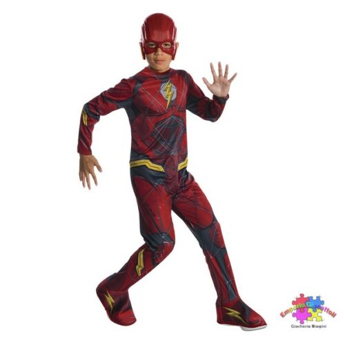 Costume Flash JL 8-10 12-14 anni