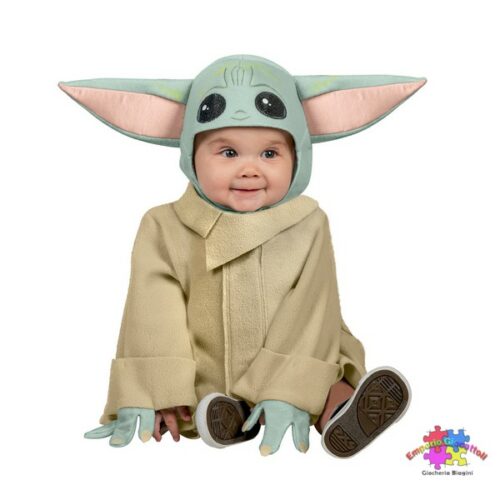 Costume Baby Yoda  1-2  2-4 anni