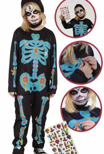 Costume scheletrina Katrina 3-4 anni dia de los muertos